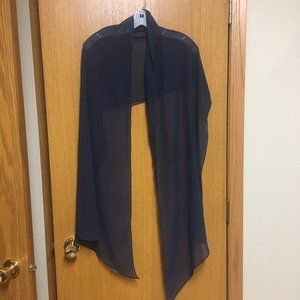 David's Bridal Chiffon Wrap - Marine